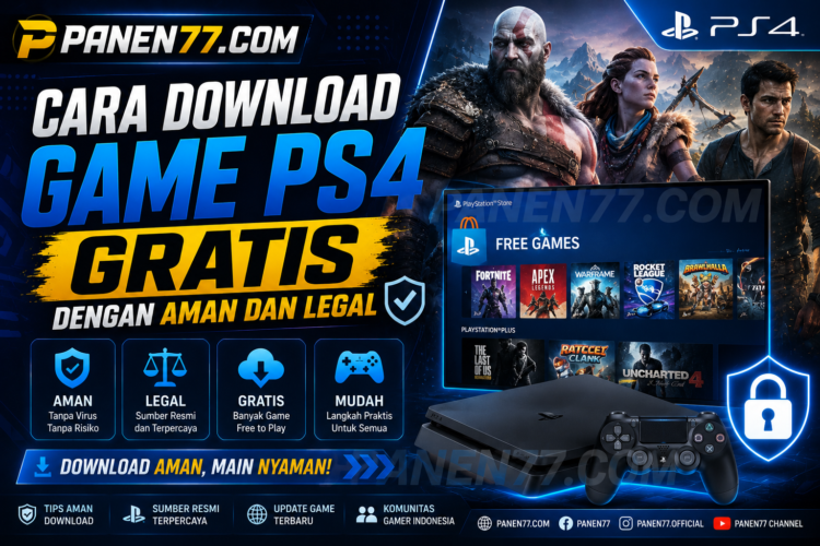 Cara Download Game PS4 Gratis dengan Aman dan Legal ala panen77